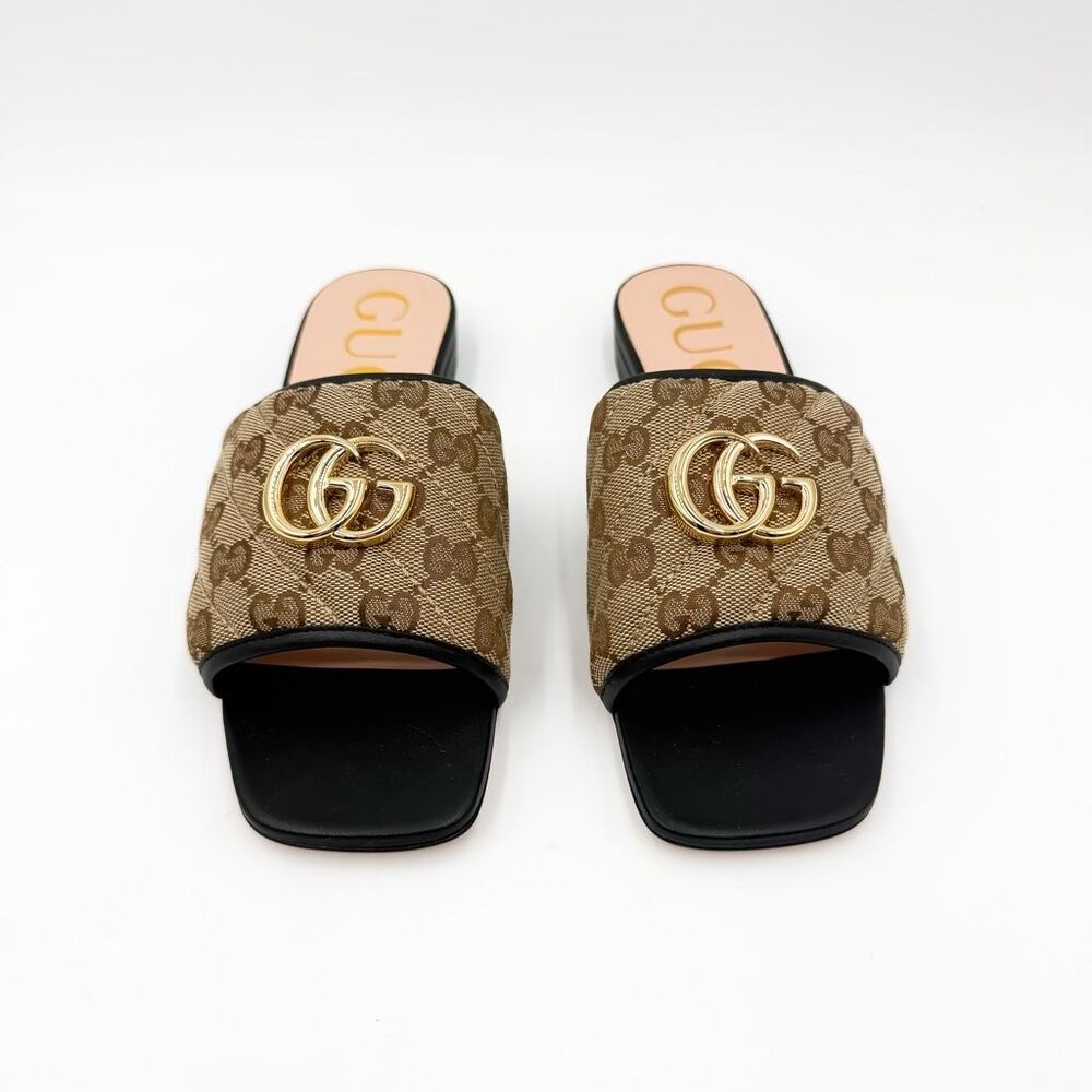 Gucci GG Marmont Monogram Matelasse Slide Sandals EU 37 US 7 - Picture 3 of 12